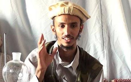Abdullah Hassan al-Asiri, the original underwear bomber, now in paradise, shows off some of his toys.